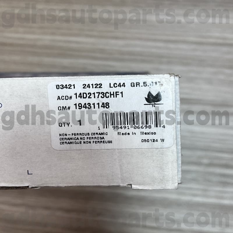 14d2173chf1 acdelco ब्रेकको ब्रेक प्याड। 1 194 331148