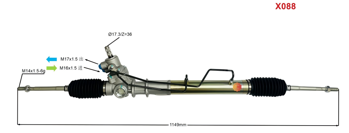 44250-22222 Aworks® अटोमोटिभ स्टीयरिङ गियर